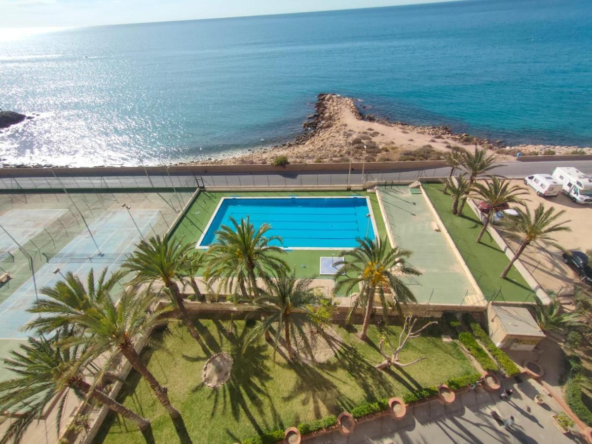 Very Lightful Apartment. Incredible Sea Views. Big Terrace, Swimming Pool. Ac. Very Close To Alicante City Center. Buitenkant foto