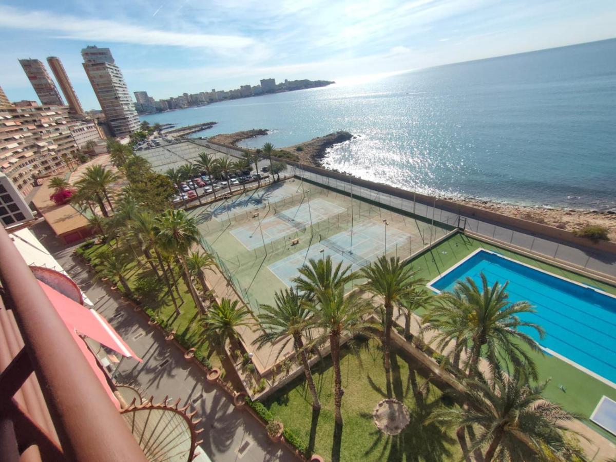 Very Lightful Apartment. Incredible Sea Views. Big Terrace, Swimming Pool. Ac. Very Close To Alicante City Center. Buitenkant foto