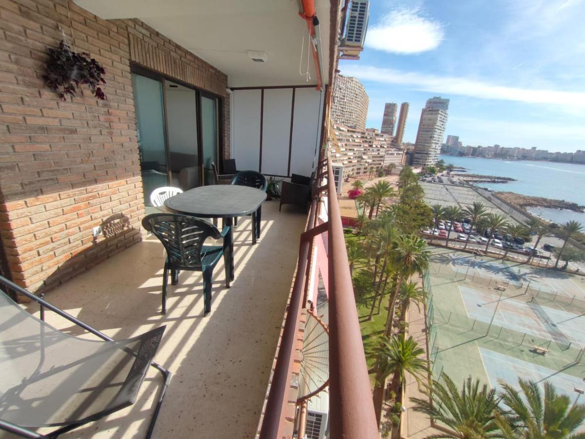 Very Lightful Apartment. Incredible Sea Views. Big Terrace, Swimming Pool. Ac. Very Close To Alicante City Center. Buitenkant foto