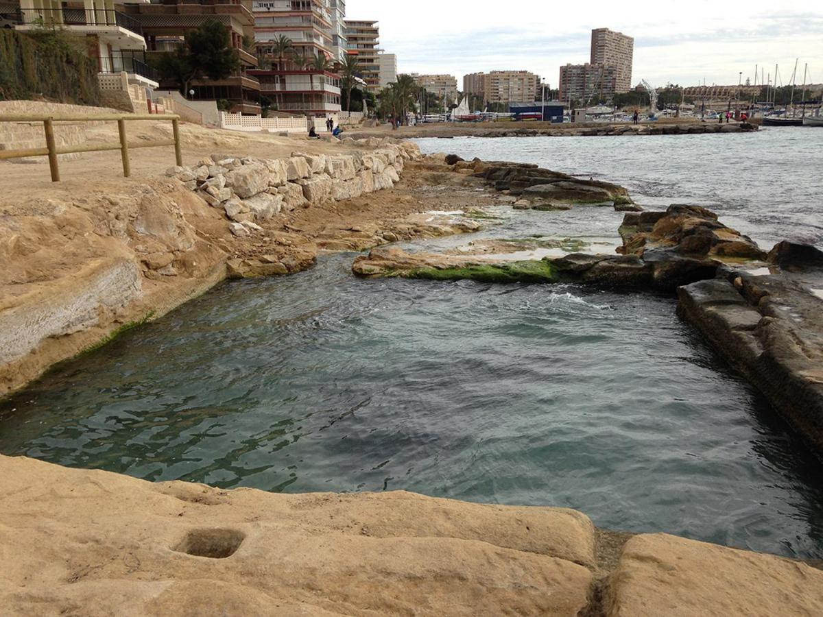 Very Lightful Apartment. Incredible Sea Views. Big Terrace, Swimming Pool. Ac. Very Close To Alicante City Center. Buitenkant foto