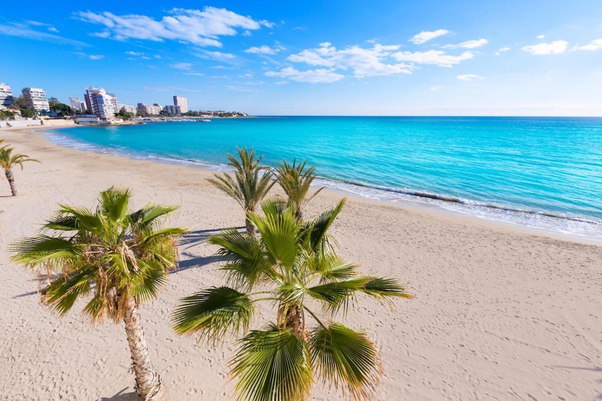 Very Lightful Apartment. Incredible Sea Views. Big Terrace, Swimming Pool. Ac. Very Close To Alicante City Center. Buitenkant foto